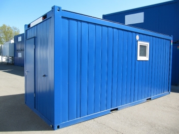 20' Schwarz / Weiß Container - Außenansicht - h+s container GmbH