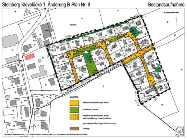 Bestandsaufnahme - keine grundstücksbezogenen Eintragungen B9 1Ä Klevelücke