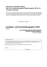 Vorhaben und Erschließungsplan