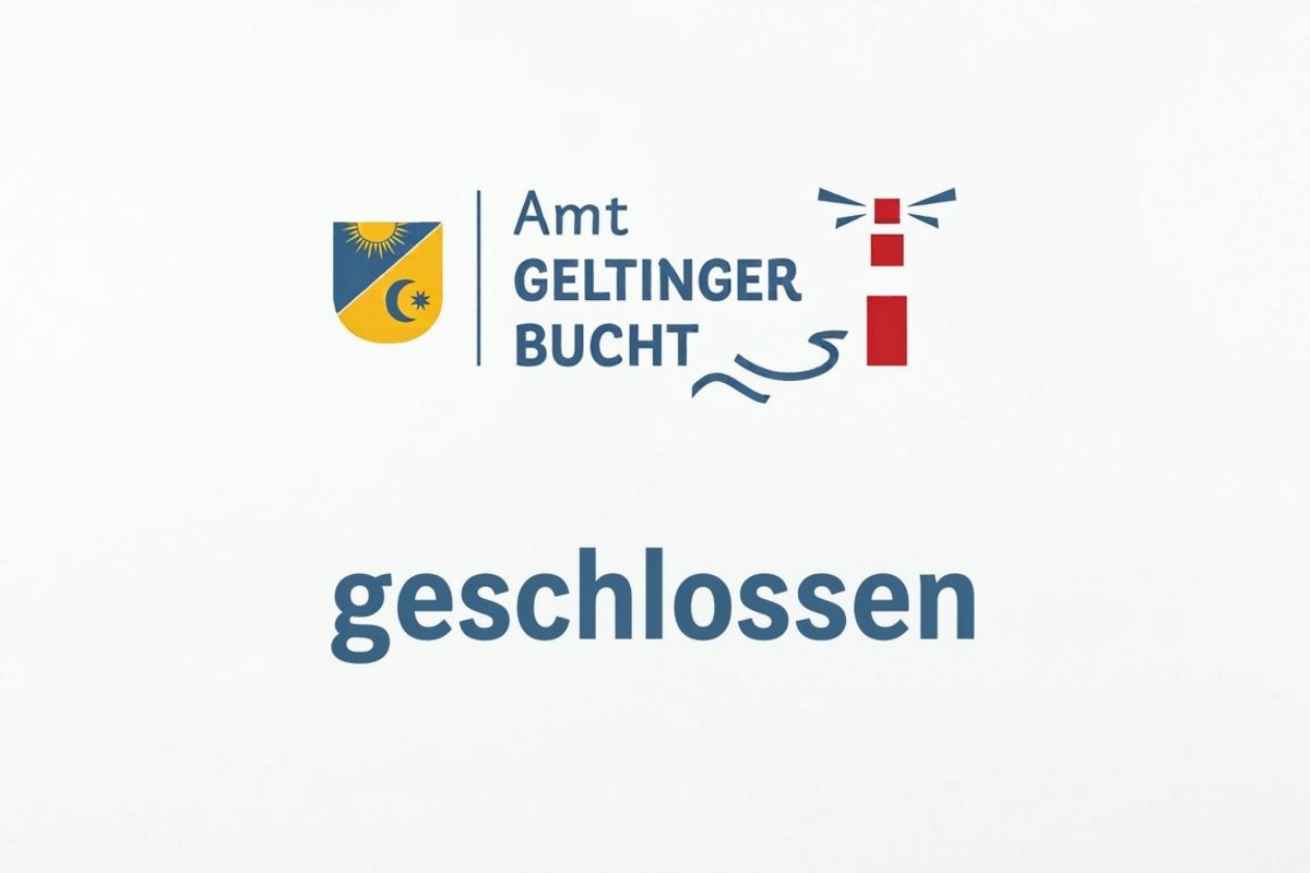 Das Amtslogo mit dem Wort geschlossen